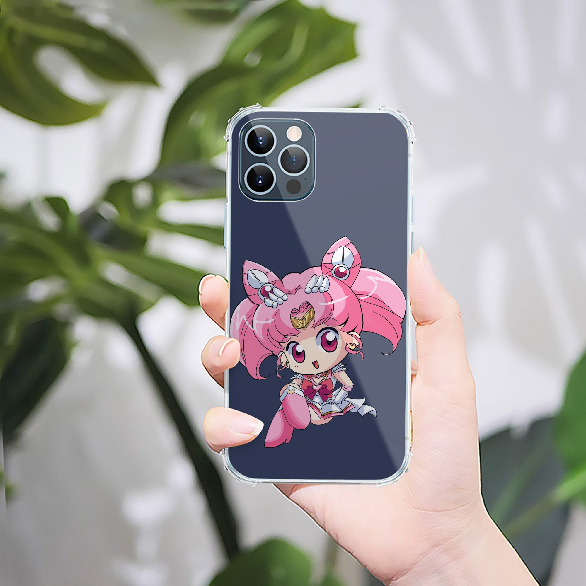 （画像用） 美少女戦士セーラームーン ちびうさ Sailor Moon Chibiusa Tsukino Usagi Small Lady Serenity 【iPhone 12シリーズ対応】透明スマホケース（クリアソフトケース）